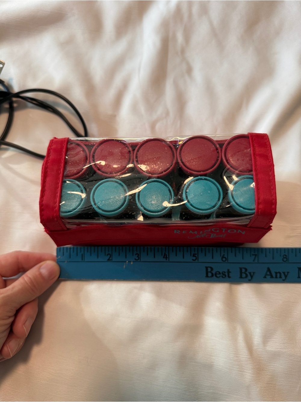 Vintage Remington All That! 10 Hot Rollers Tested Working Red Travel Case travel - Picture 6 of 7